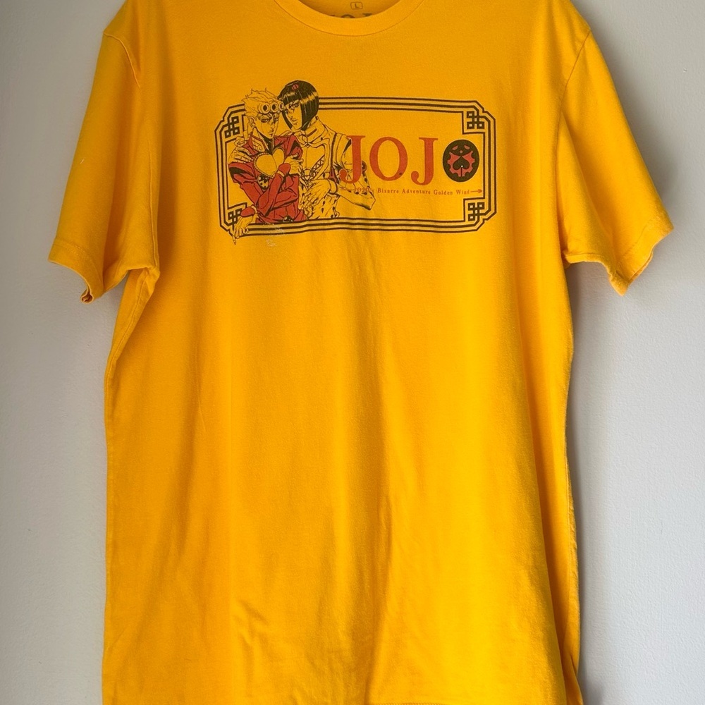 Anime JoJo's Bizarre Adventure Golden Wind Graphic T-shirt Adult Size L
